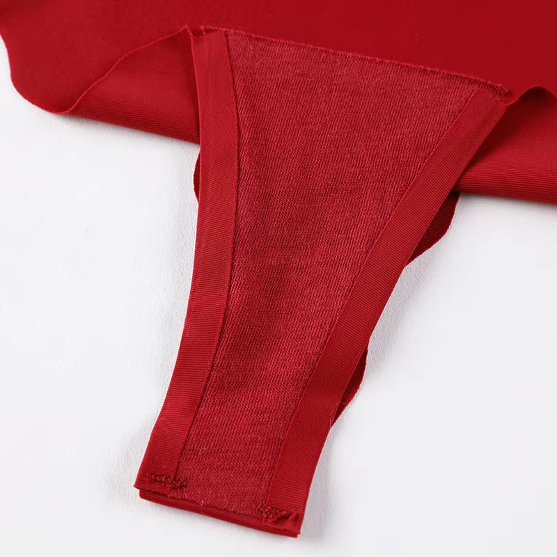 Women Panties Set Sexy Lingerie 3Pcs G String Thongs Bow Solid Intimates Female Underwear Cotton Briefs Panties Sets