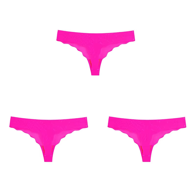Women Panties Set Sexy Lingerie 3Pcs G String Thongs Bow Solid Intimates Female Underwear Cotton Briefs Panties Sets