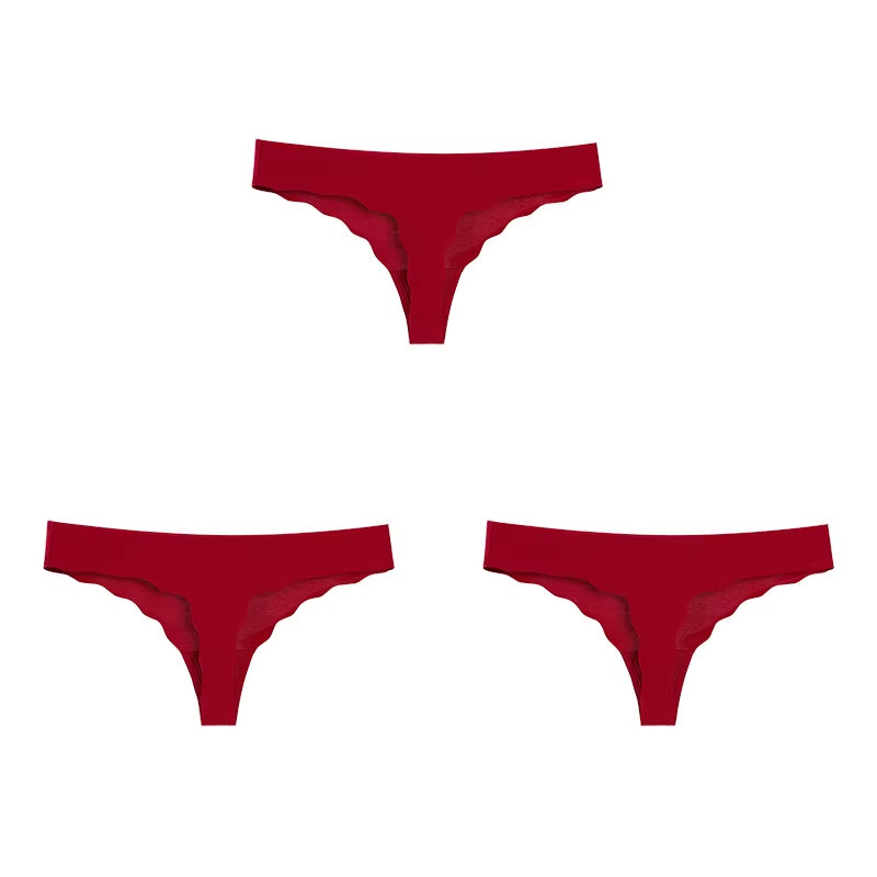Women Panties Set Sexy Lingerie 3Pcs G String Thongs Bow Solid Intimates Female Underwear Cotton Briefs Panties Sets