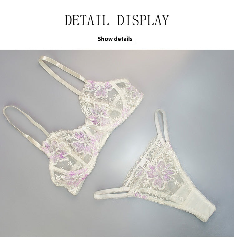 Two Piece Lingerie Set With Lace Lace And Sexy Thong