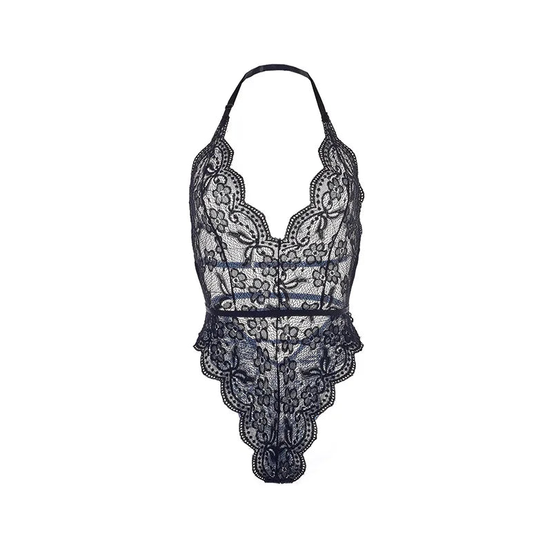 Sexy plus Size Women Lingerie Lace See-Through Erotic Underwear Lingerie Sheer Bodysuit Sleepwear Exotic Intimate Sexy Lingerie