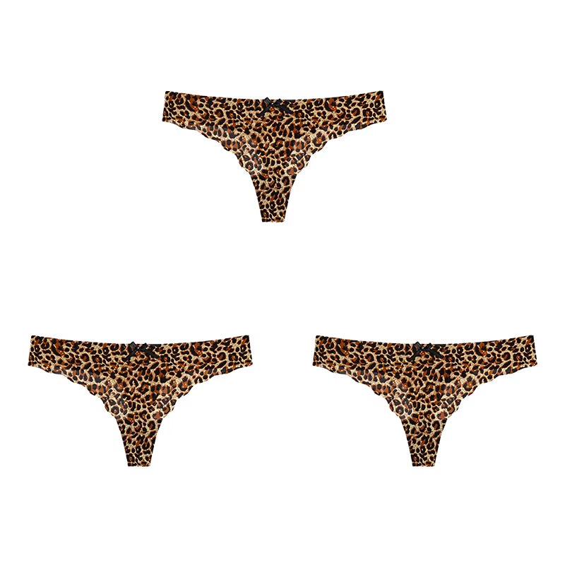 Women Panties Set Sexy Lingerie 3Pcs G String Thongs Bow Solid Intimates Female Underwear Cotton Briefs Panties Sets